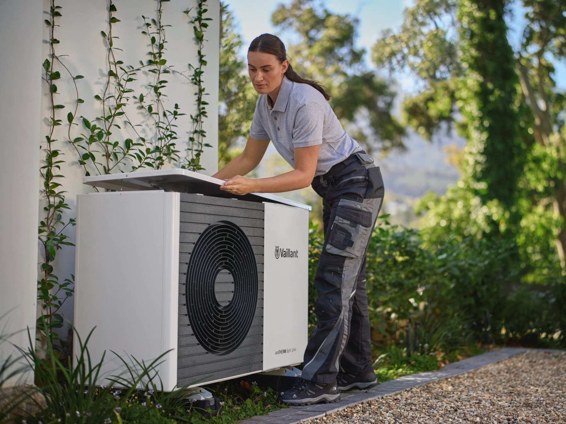 Installer who maintains heat pumps